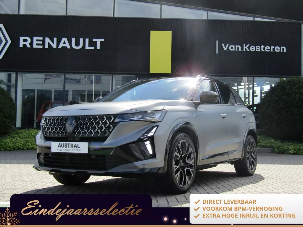 RENAULT Austral 1.2 Full Hybrid E-Tech 200pk Iconic esprit Alpine / Panoramadak / 4Control*Uit voorraad Leverbaar*