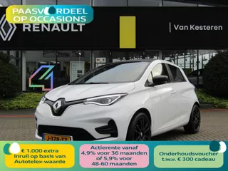 RENAULT Zoe R110 52KWh / (batterijhuur) / 94% SOH / Black Edition