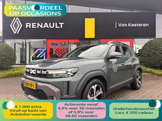 DACIA Duster 1.6 HYBRID 140pk Aut Journey / 360gr Camera / Stoel en stuurverwarm. / Fabrieks garantie tot 28-04-2028