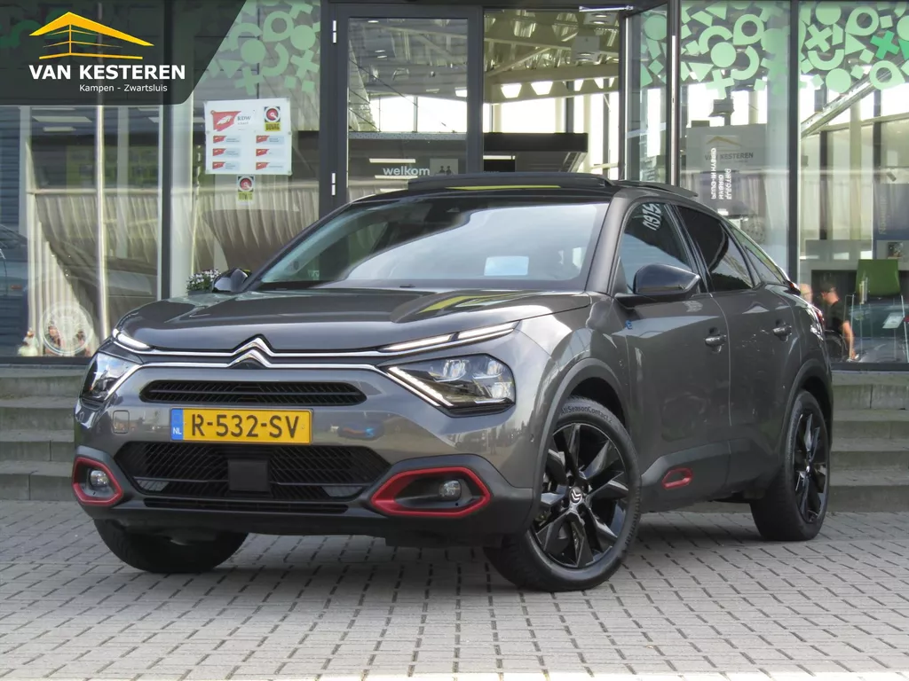 CITROEN ë-C4 EV 50kWh 136pk Shine Pack Business / Schuif-Kanteldak / Trekhaak / Vol Leder / head up display / Compleet dealer O.H.